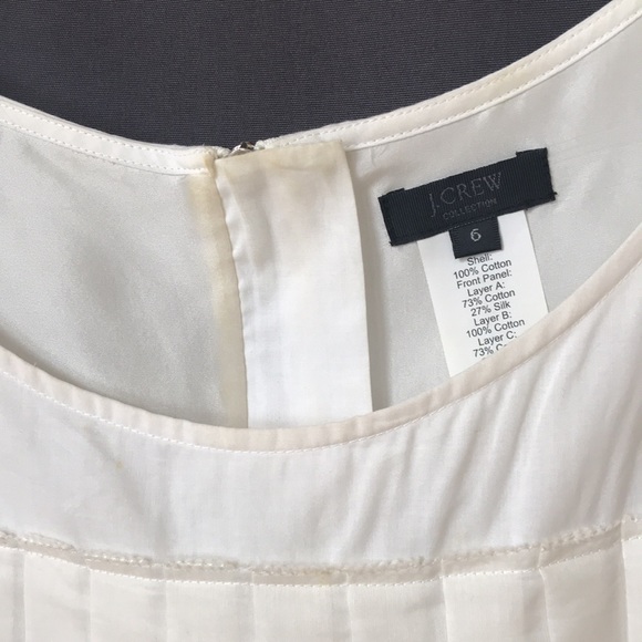 J.Crew, size 6, feminine top. Sleeveless, exposed zipper, detailed front. - Picture 9 of 9